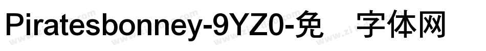 Piratesbonney-9YZ0字体转换