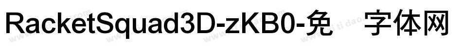 RacketSquad3D-zKB0字体转换