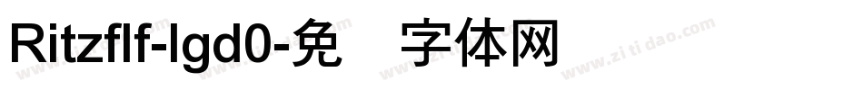 Ritzflf-lgd0字体转换