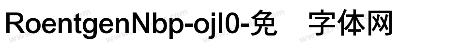 RoentgenNbp-ojl0字体转换