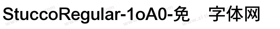 StuccoRegular-1oA0字体转换