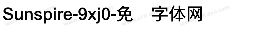 Sunspire-9xj0字体转换