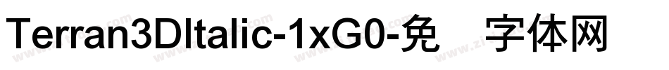 Terran3DItalic-1xG0字体转换