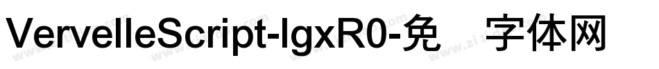 VervelleScript-lgxR0字体转换