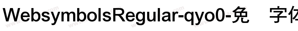WebsymbolsRegular-qyo0字体转换