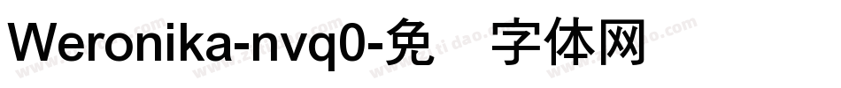 Weronika-nvq0字体转换