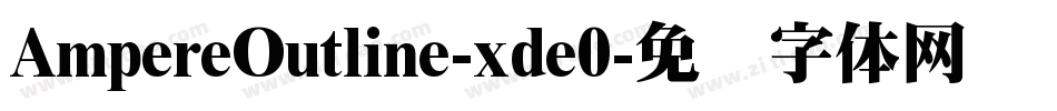 AmpereOutline-xde0字体转换
