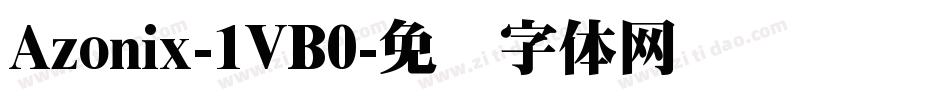 Azonix-1VB0字体转换