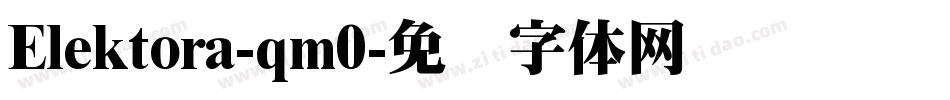 Elektora-qm0字体转换