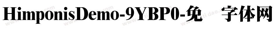HimponisDemo-9YBP0字体转换