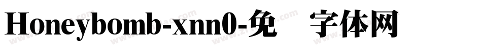 Honeybomb-xnn0字体转换