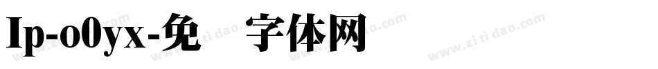 Ip-o0yx字体转换