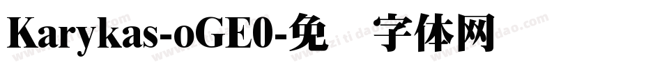 Karykas-oGE0字体转换