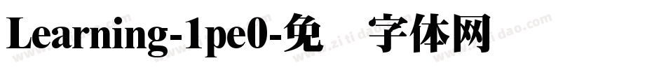 Learning-1pe0字体转换