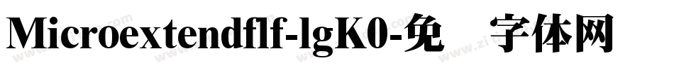 Microextendflf-lgK0字体转换