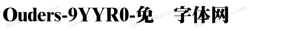 Ouders-9YYR0字体转换