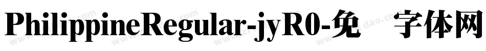 PhilippineRegular-jyR0字体转换