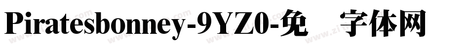 Piratesbonney-9YZ0字体转换