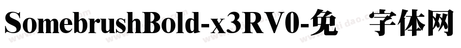 SomebrushBold-x3RV0字体转换