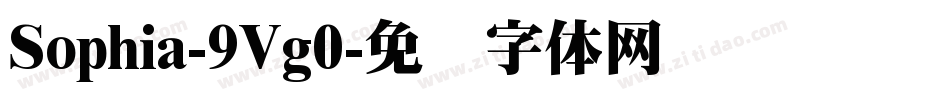 Sophia-9Vg0字体转换