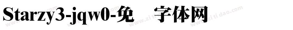 Starzy3-jqw0字体转换