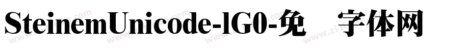SteinemUnicode-lG0字体转换