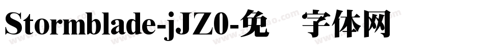Stormblade-jJZ0字体转换