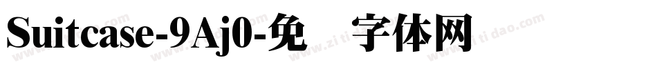 Suitcase-9Aj0字体转换