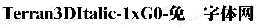 Terran3DItalic-1xG0字体转换