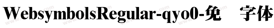 WebsymbolsRegular-qyo0字体转换