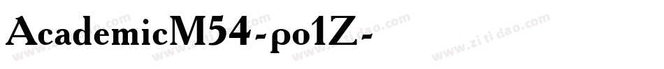 AcademicM54-po1Z字体转换