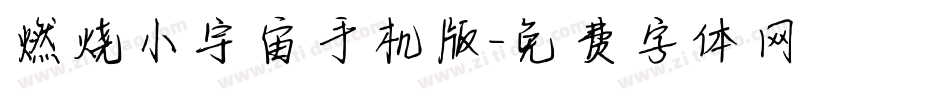 燃烧小宇宙手机版字体转换
