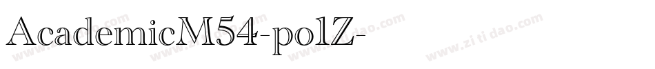 AcademicM54-po1Z字体转换