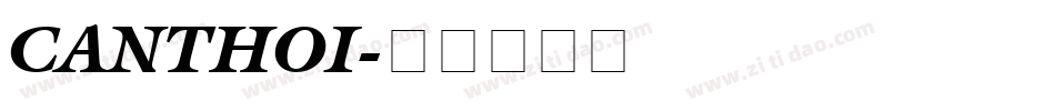 CANTHOI字体转换