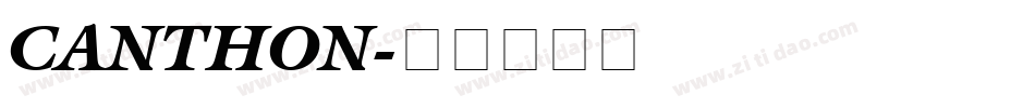 CANTHON字体转换