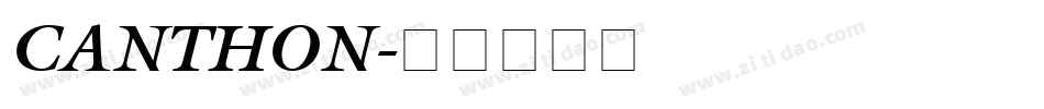 CANTHON字体转换