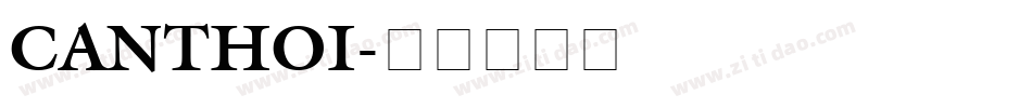 CANTHOI字体转换