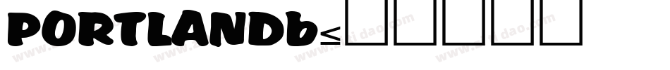 PORTLANDb字体转换