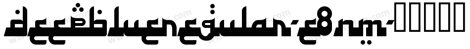DeepBlueRegular-e8nm字体转换
