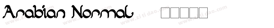 Arabian-Normal(2)字体转换