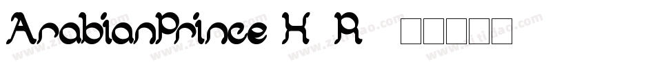 ArabianPrince-X5R9字体转换