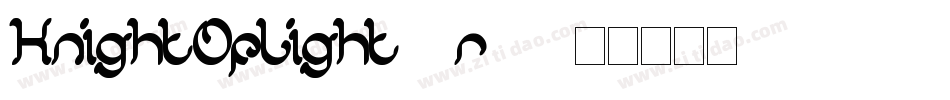 KnightOfLight-3r66字体转换