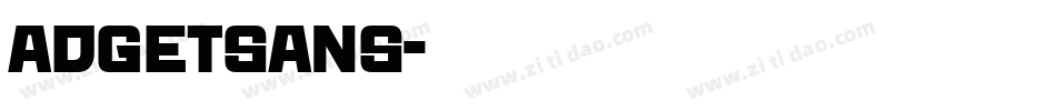ADGETSANS字体转换