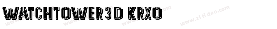 Watchtower3D-Krxo字体转换