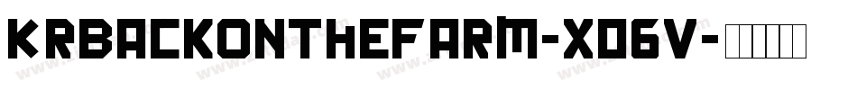 KrBackOnTheFarm-xo6V字体转换