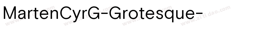 MartenCyrG-Grotesque字体转换