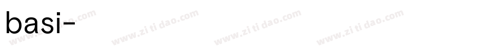 basi字体转换
