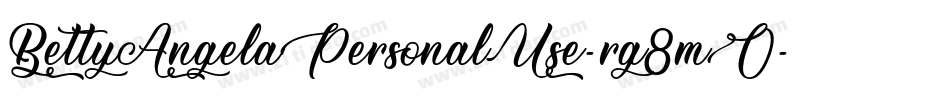 BettyAngelaPersonalUse-rg8mO字体转换