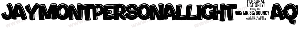 JaymontPersonalLight-6Aqv字体转换