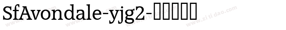 SfAvondale-yjg2字体转换